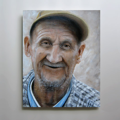 Charlie - Oil Portrait Painting - Pizzuti